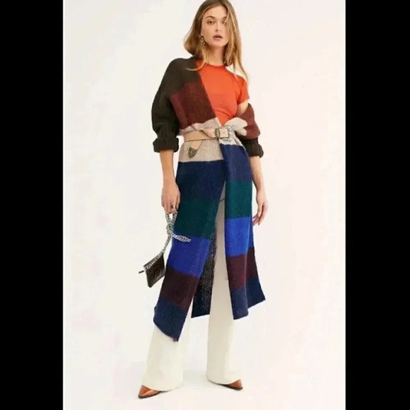 Free People Oslo Color Block Cardigan - Picture 1 of 3
